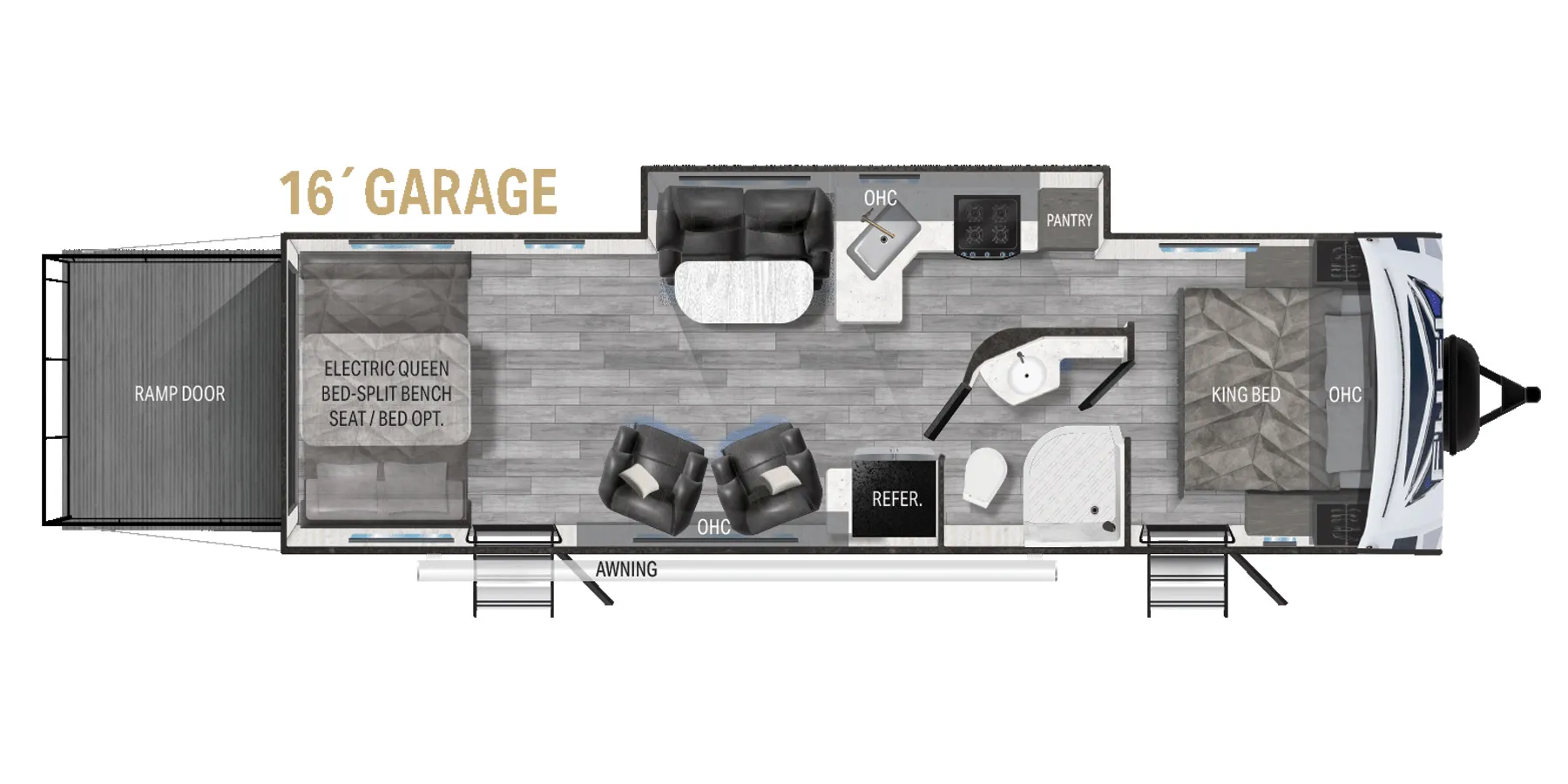 Heartland Fuel Travel Trailer F-305 floor plan