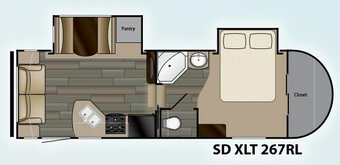 Heartland Sundance XLT 267 RL floor plan