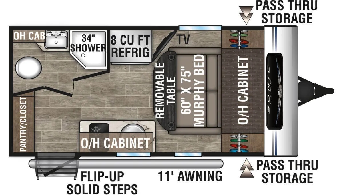 Venture RV Sonic Lite SL150VRK floor plan