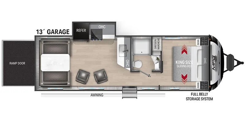 Cruiser RV MPG MPG 2700TH floor plan