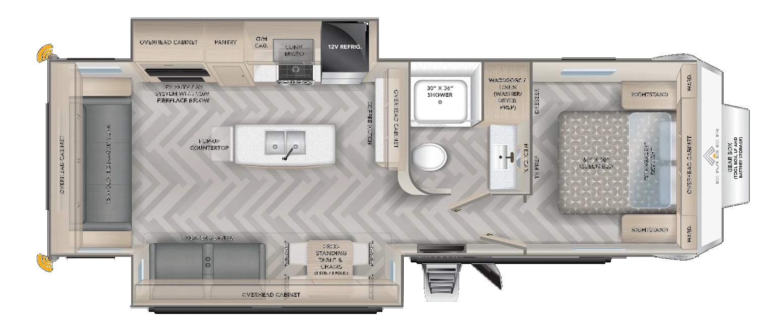 Ember RV Touring Edition 29RS floor plan