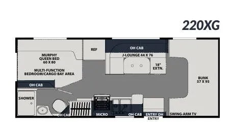 Coachmen Leprechaun 220XG floor plan
