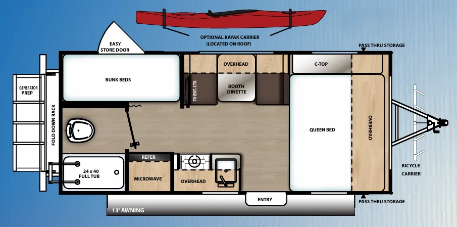 Coachmen Catalina Expedition 192BH floor plan