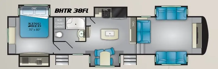 Heartland Bighorn Traveler 38FL floor plan