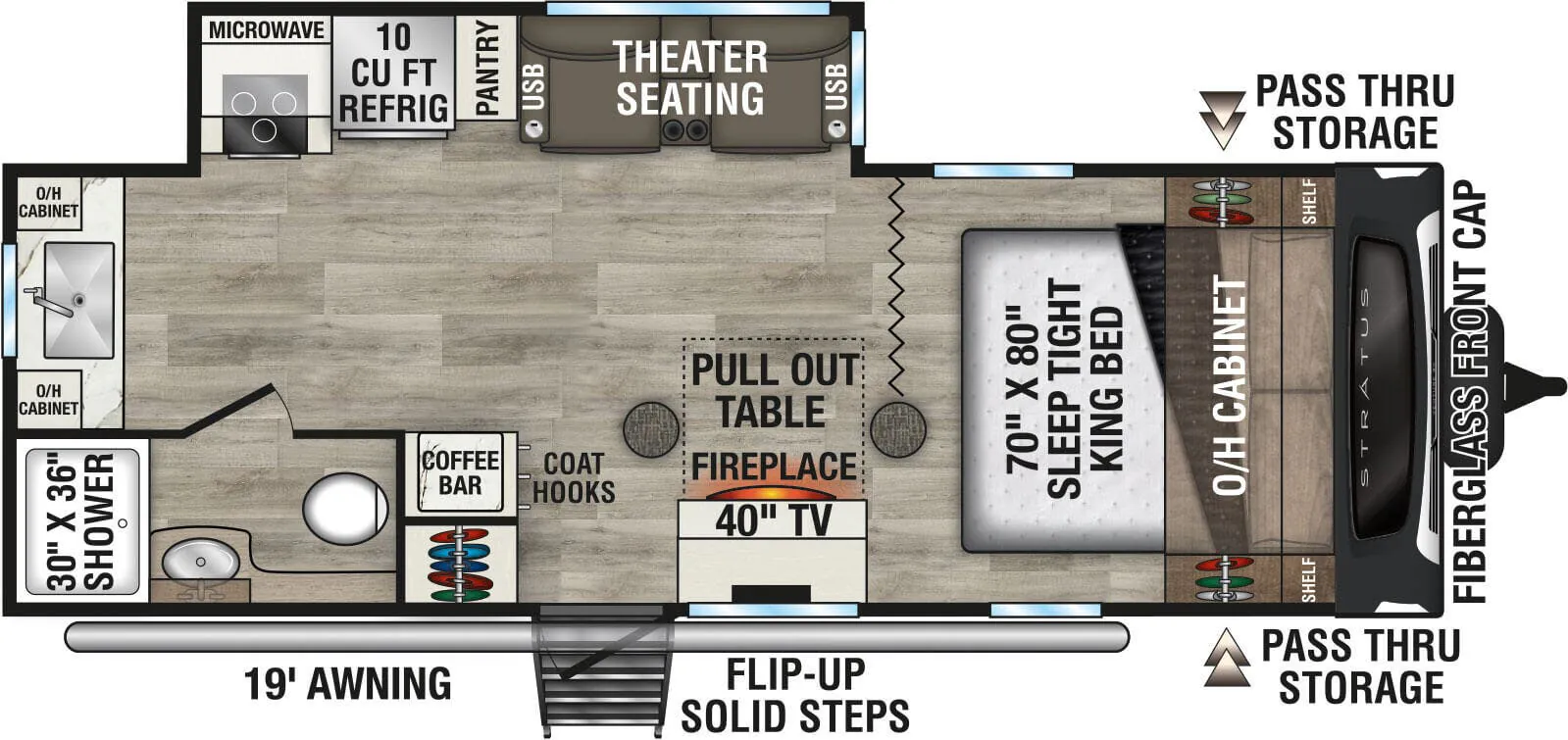 Venture RV Stratus SR231VRK floor plan