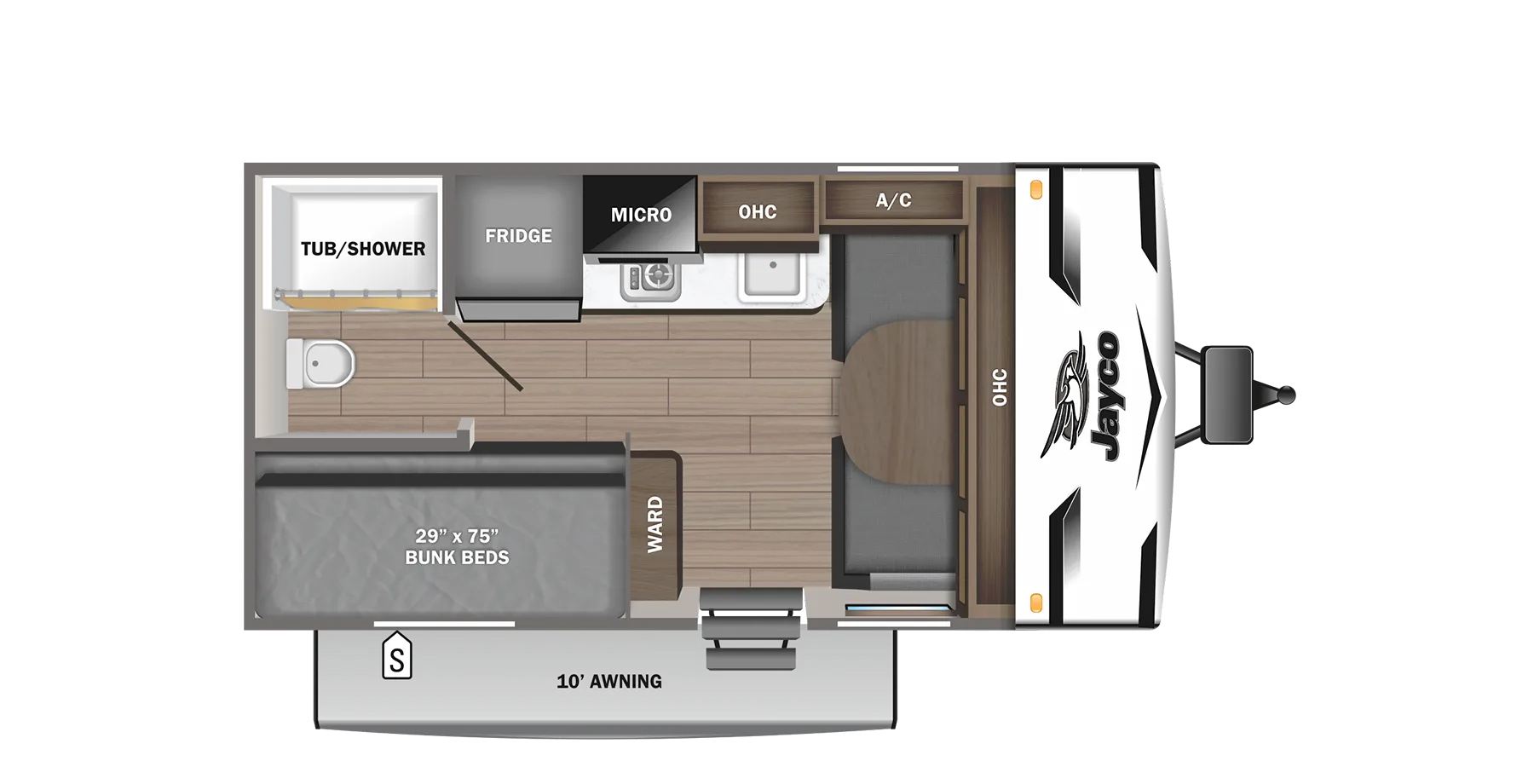 2024 Jayco Jay Flight SLX 154BHW - Floor plan
