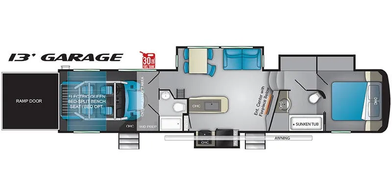 Heartland Road Warrior RW 413 floor plan