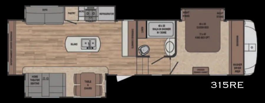 Forest River Sabre 315RE floor plan