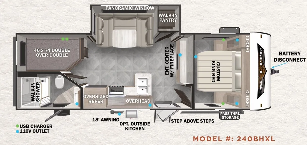 Forest River Wildwood X-Lite 240BHXL exterior