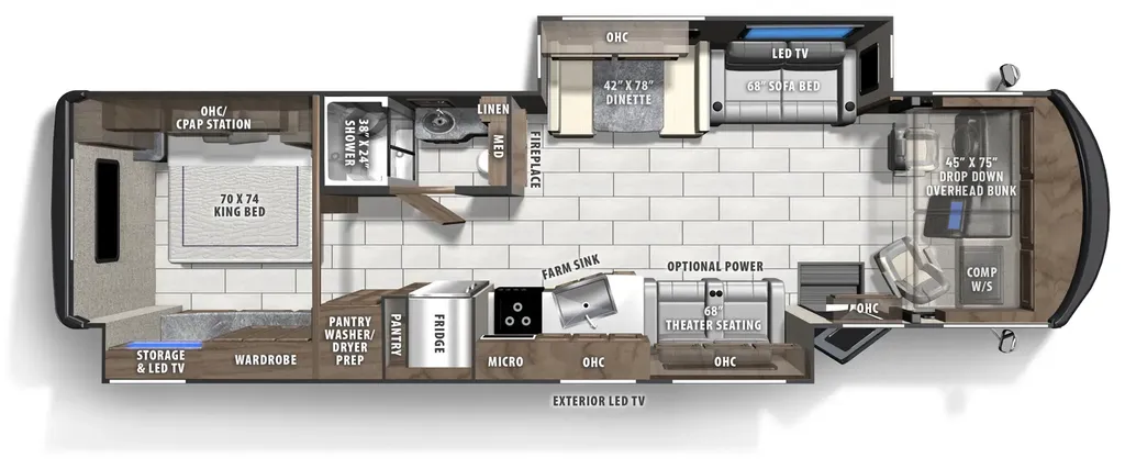 2026 Coachmen Mirada 35OS floor plan