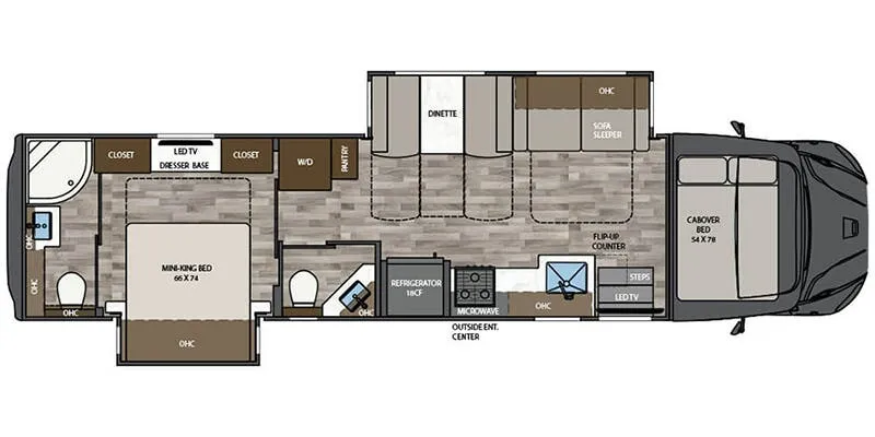 2026 Renegade Valencia 38RB - Floor plan
