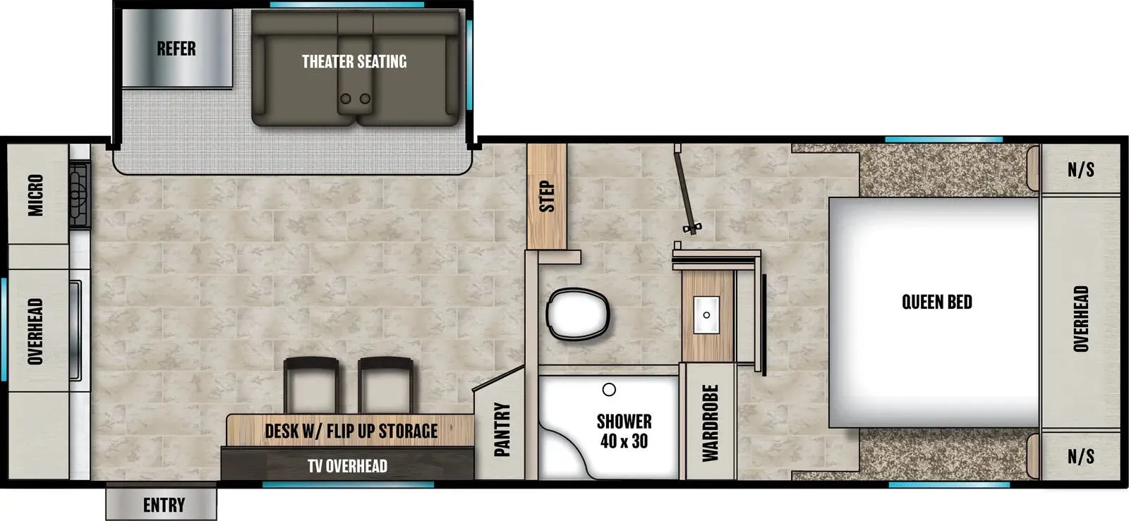 Shasta Phoenix Lite 235RK floor plan