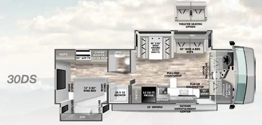 Forest River FR3 FR3 30DS floor plan