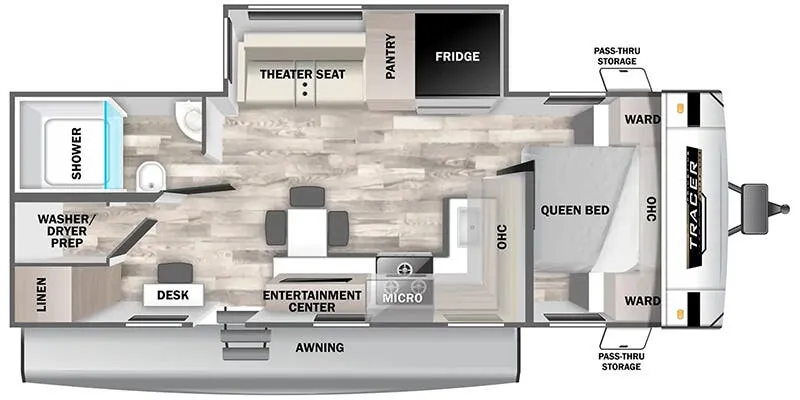 2026 Prime Time Tracer 255DS floor plan