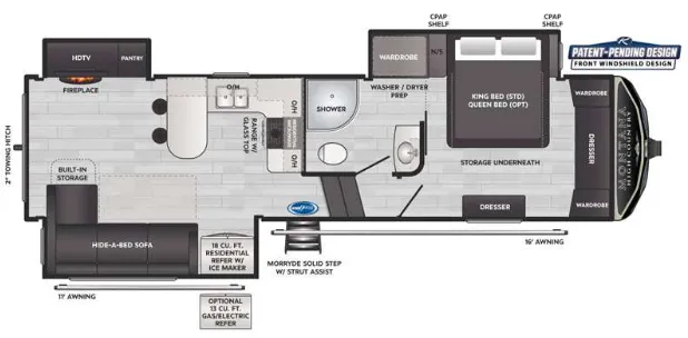 Keystone Montana High Country 281CK floor plan