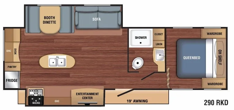 Braxton Creek BX 290RKD floor plan