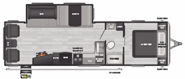 Keystone Springdale 285TLWE floor plan
