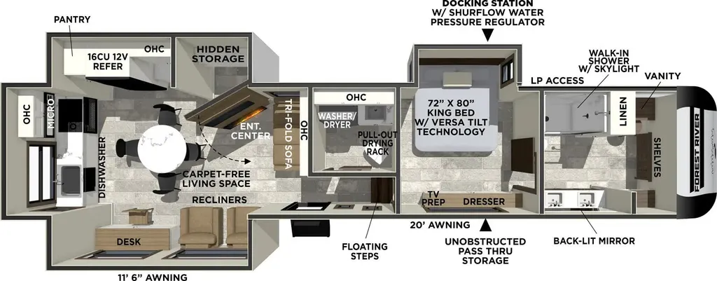 2026 Forest River Impression 360MYR floor plan