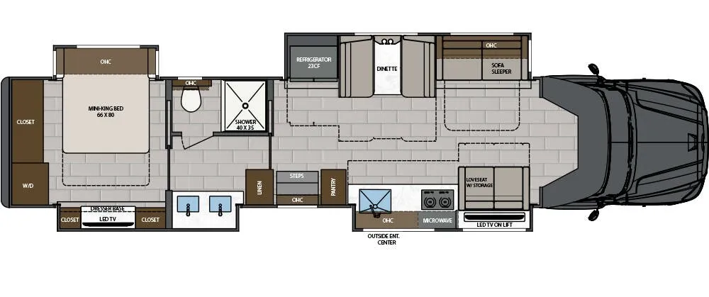 Renegade RV XL X45QS floor plan