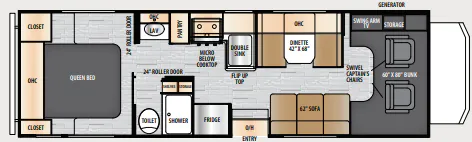 East to West Entrada 2700NS floor plan