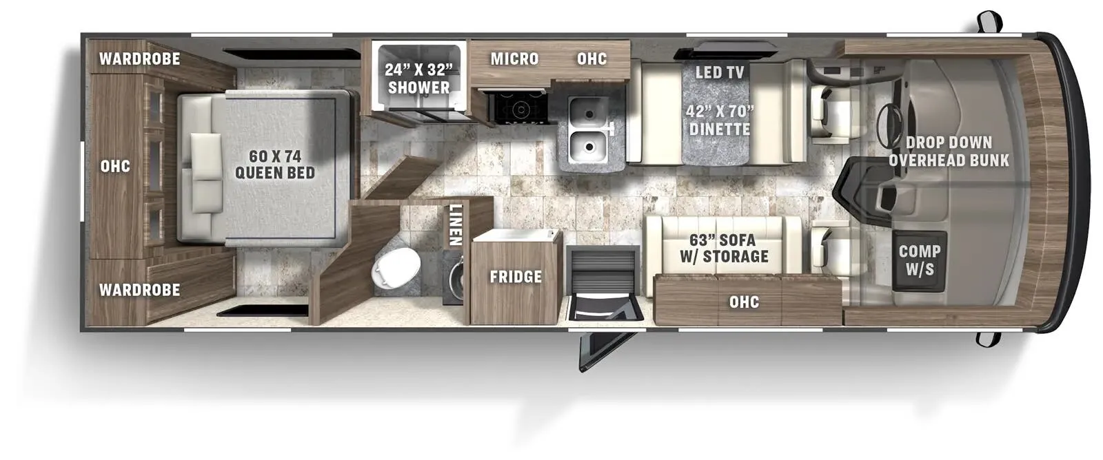 Coachmen Pursuit 27XPS floor plan