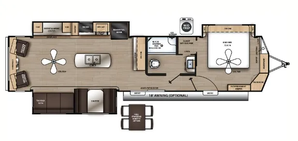 Coachmen Catalina Destination 39RLTS floor plan