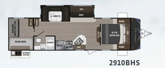 Dutchmen Aspen Trail 2910BHS floor plan