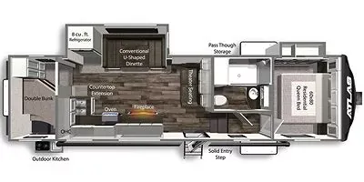 2022 Dutchmen Astoria 2942BHF floor plan