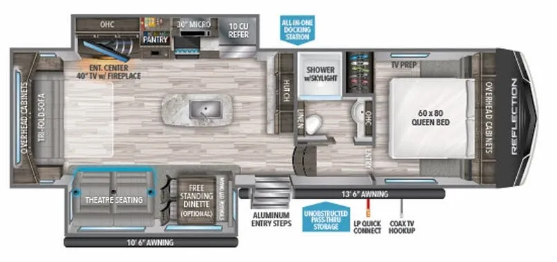 Grand Design Reflection 150 Series 150 SERIES 295RL floor plan