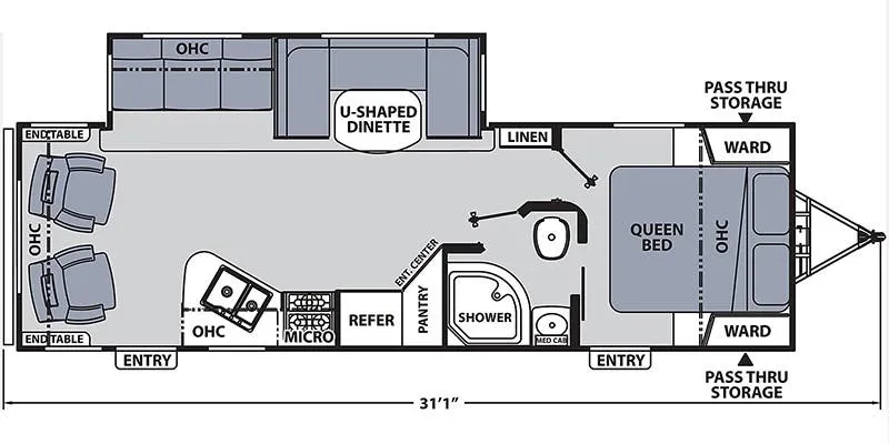 2015 Coachmen Apex 279RLSS - Floor plan