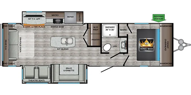 CrossRoads Cruiser Aire CR30RLS floor plan