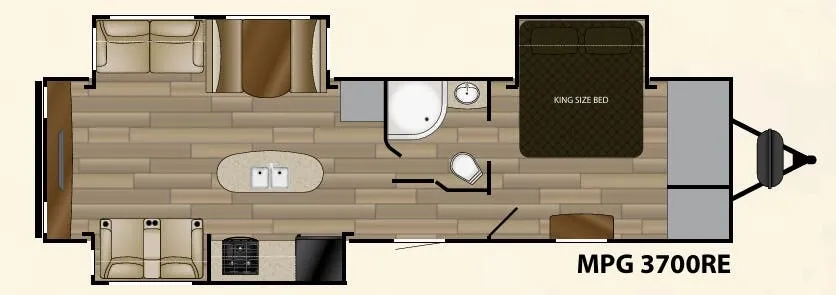 Cruiser RV MPG 3700RE floor plan
