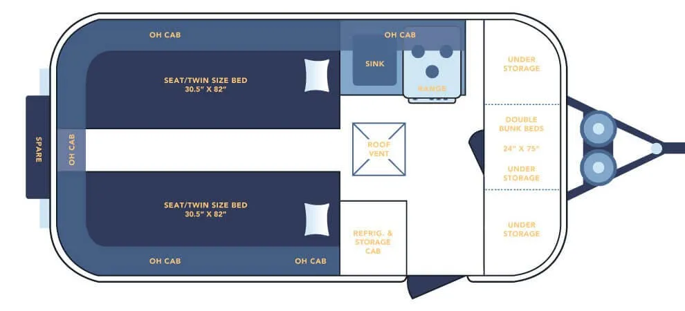 Casita Independence STANDARD floor plan