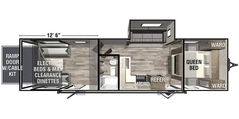 2022 FOREST RIVER XLR Hyper Lite 3212 - Floor plan