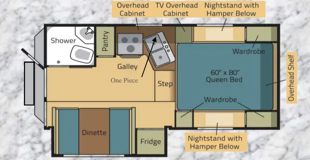 Adventurer Eagle Cap 850 floor plan