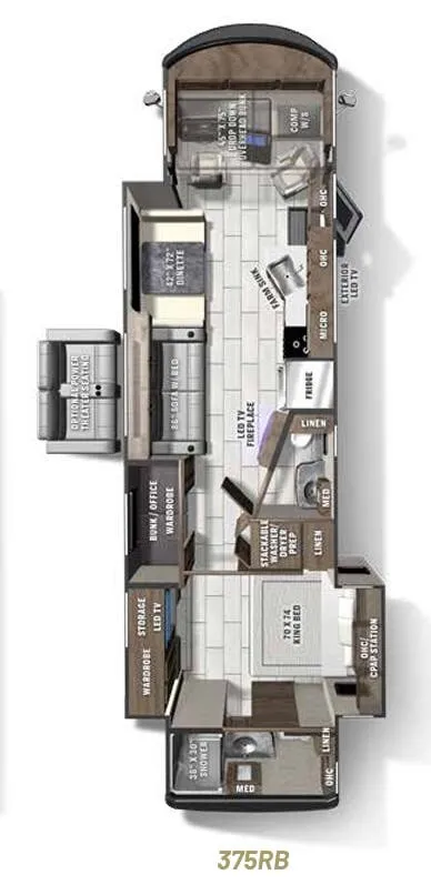 Coachmen Encore 375RB floor plan