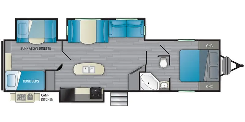 Heartland Prowler 330BH floor plan