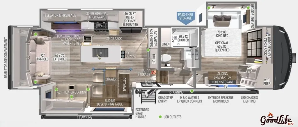 2026 Brinkley Model Z 3100 - Floor plan