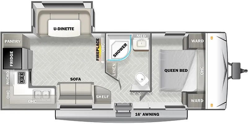 Forest River EVO Elite 2360RK floor plan