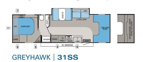 2005 Jayco Greyhawk 31SS floor plan