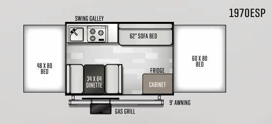 Forest River Rockwood Extreme Sports Package 1970ESP floor plan