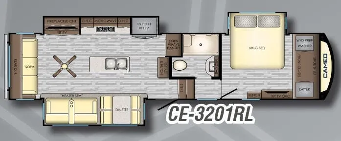 CrossRoads Cameo 3201RL floor plan