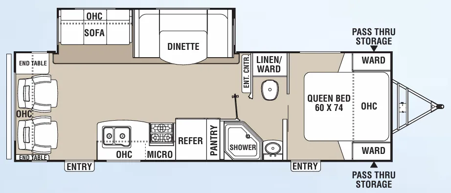 Coachmen Freedom Express Maple Leaf Edition 281 RLDS floor plan