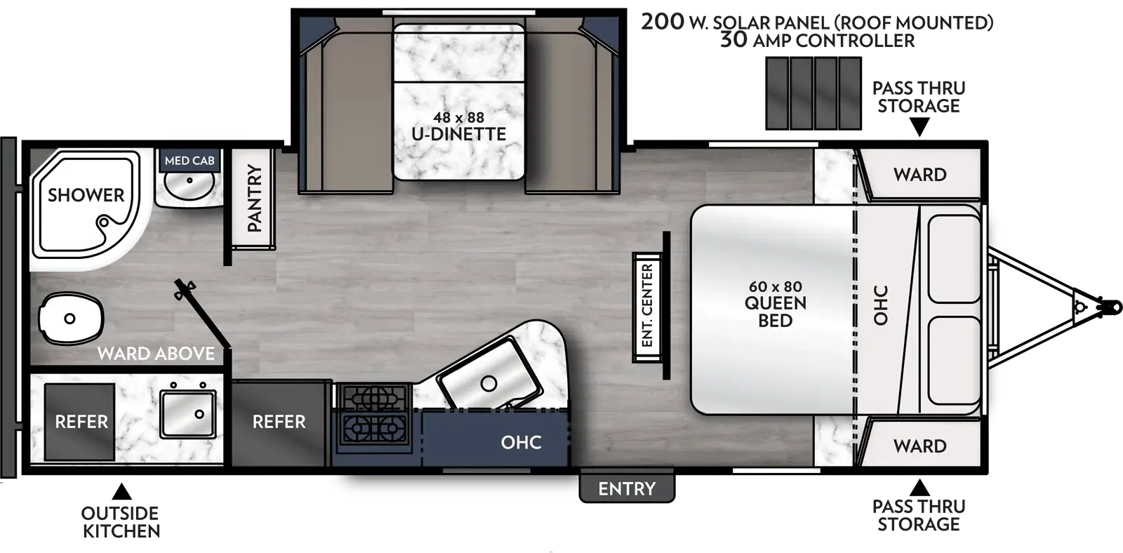 2023 Coachmen Apex 215RBK - Floor plan
