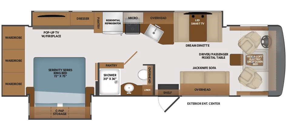 Fleetwood Fortis 32RW floor plan