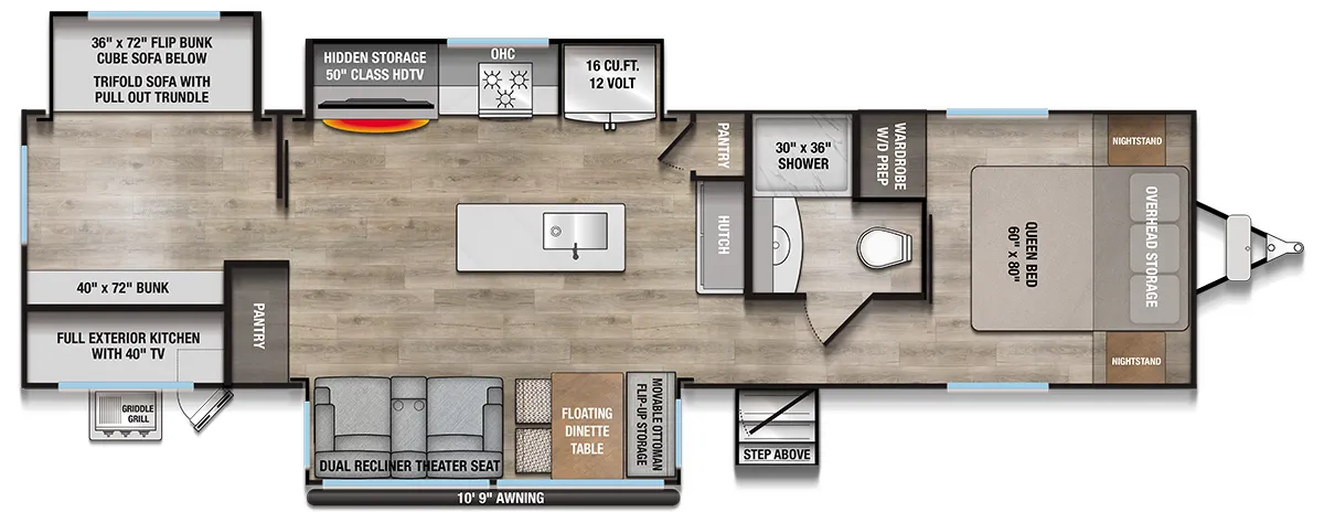 Alliance RV Avenue 333BH floor plan