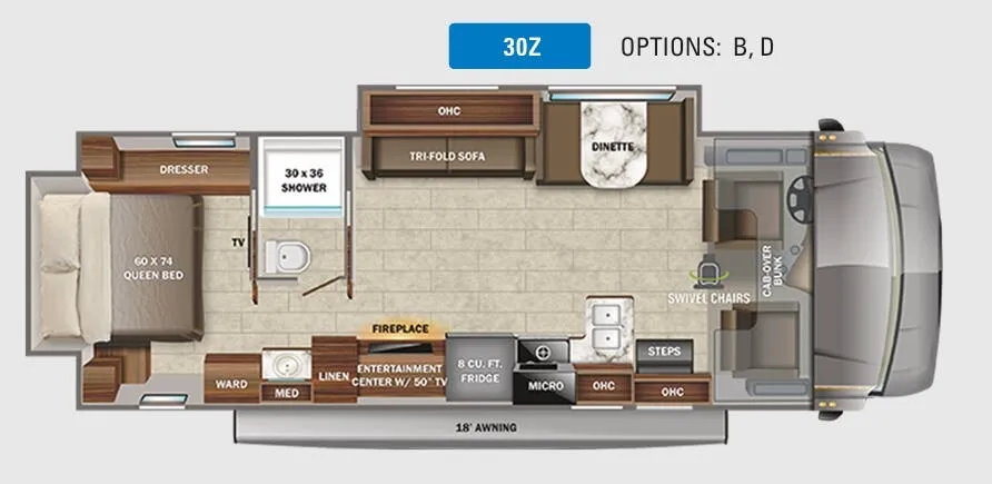 Jayco Greyhawk 30Z floor plan