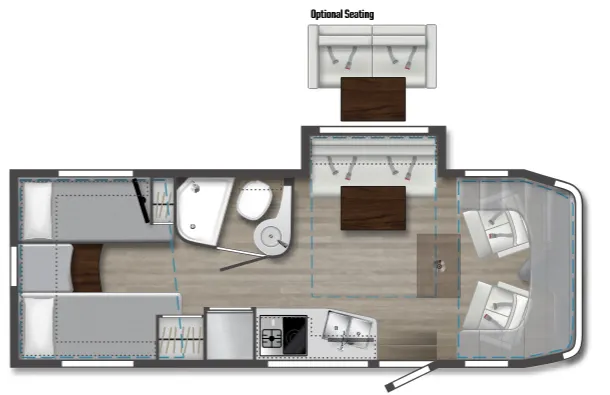 Winnebago Navion 24V floor plan