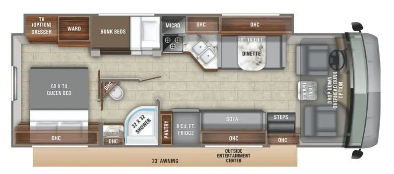 Entegra Coach Vision 29F floor plan