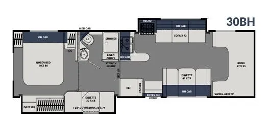 Coachmen Freelander Value Leader 30BH floor plan